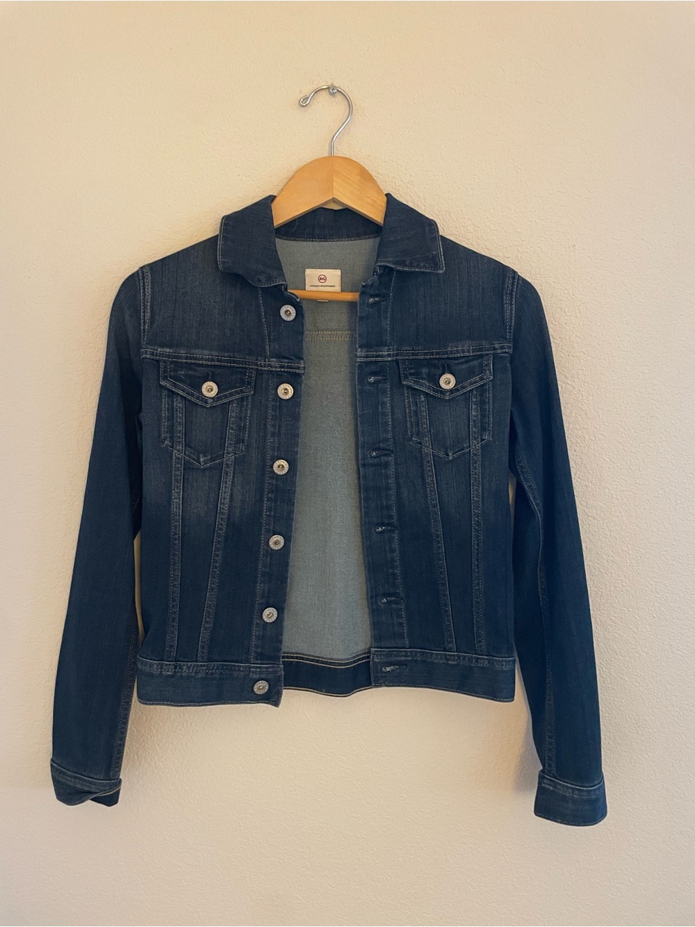AG Dark Wash Denim Jacket - Classic Women's Jean Jacket XS